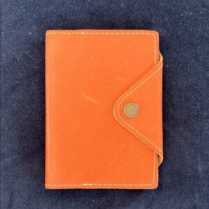 Portland Leather Orange Card Holder